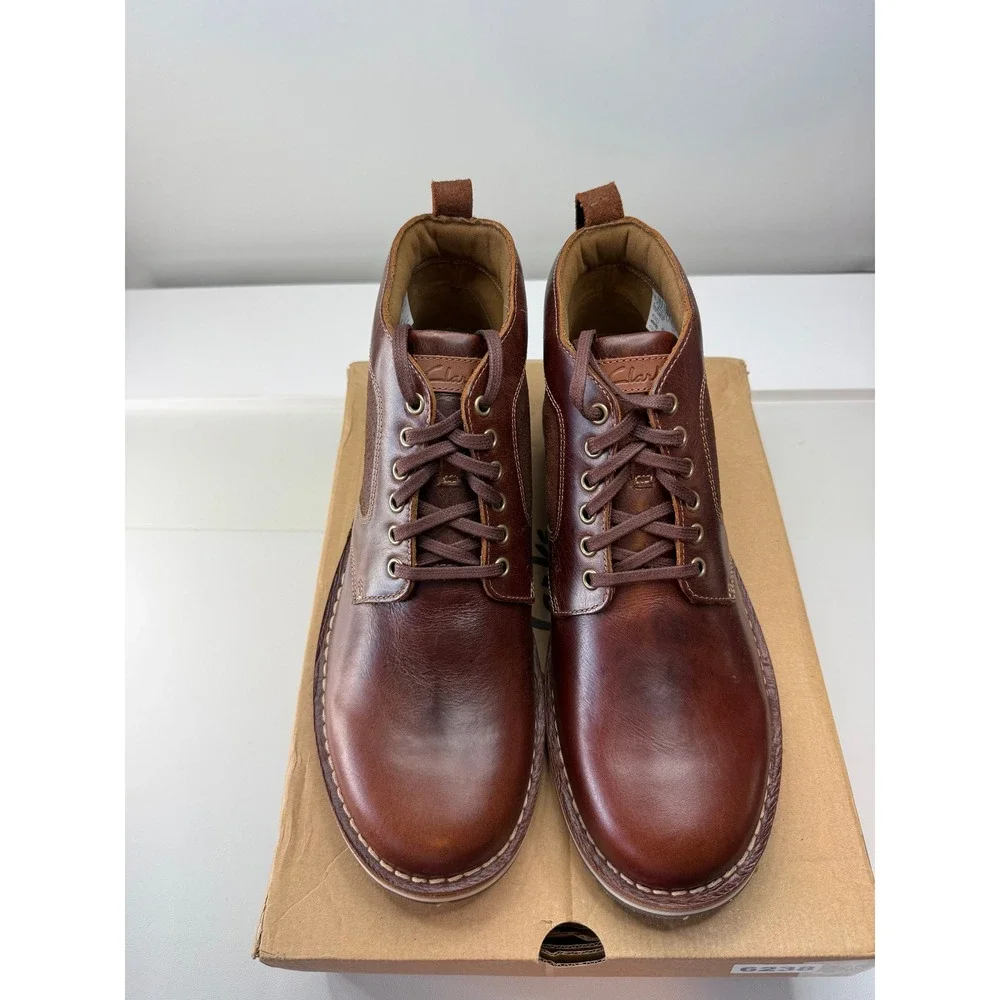 Clarks Gravelle Mens Brown Leather Suede Chukka Boots Size 12 261745757110 NEW